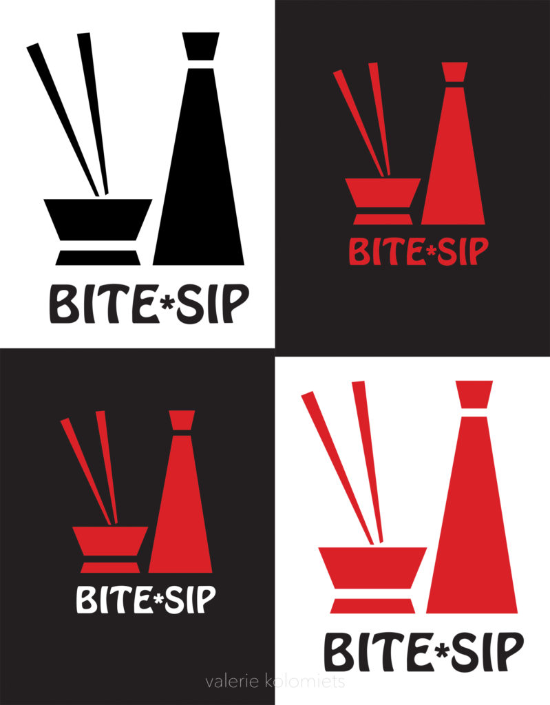 Bit Sip Sushi Joint Logo - Valerie Kolomiets